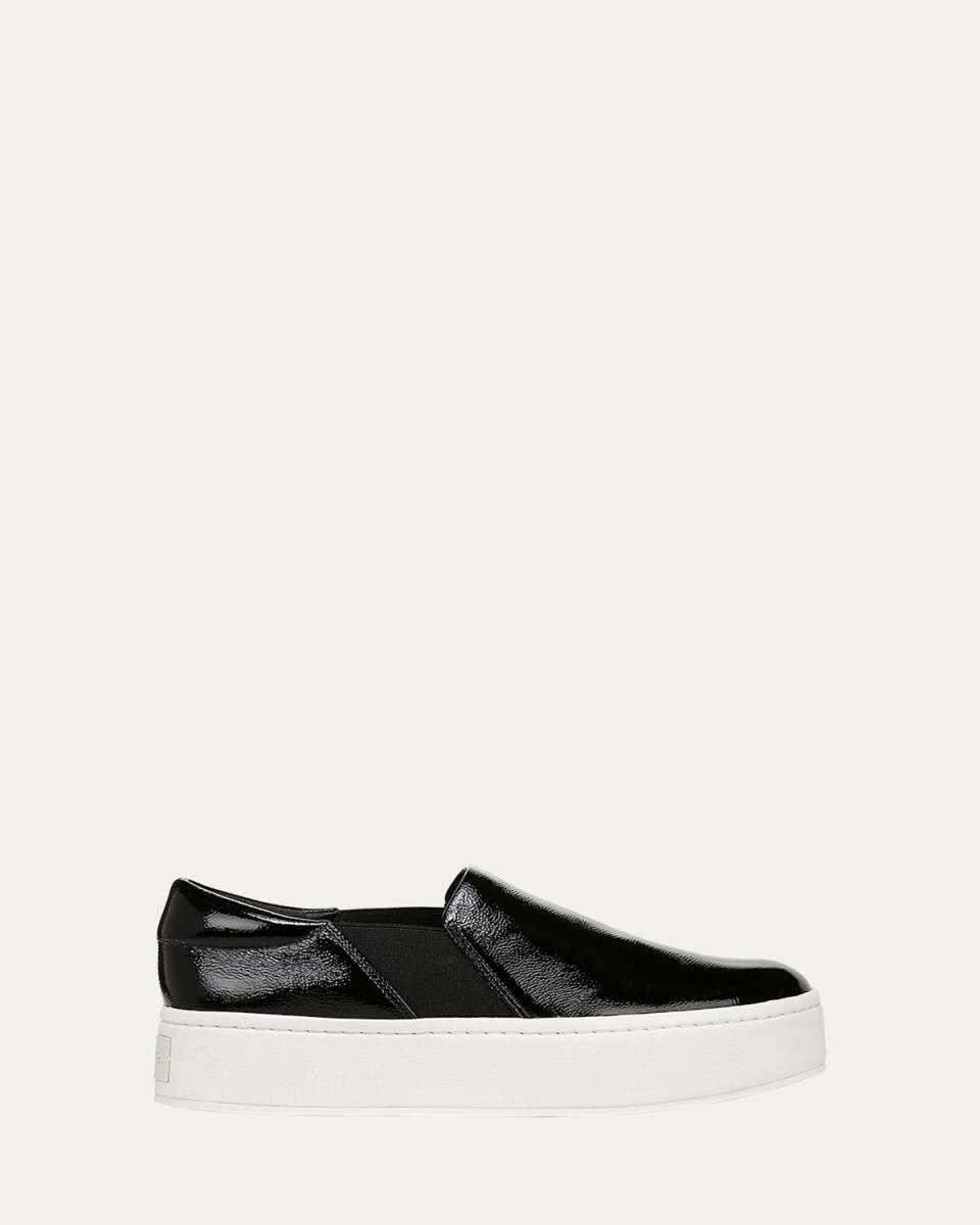 Warren Leather Platform Slip-On Sneakers
